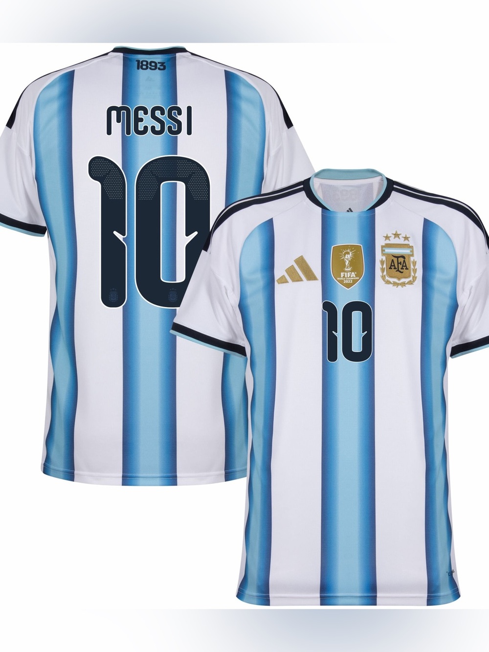 Adidas Argentina Lionel Messi White (Home) “Pitch Version” Soccer Jersey (NEW) - Picture 4 of 16